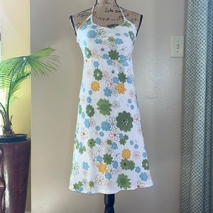 Vintage Y2K Floral Halter Dress